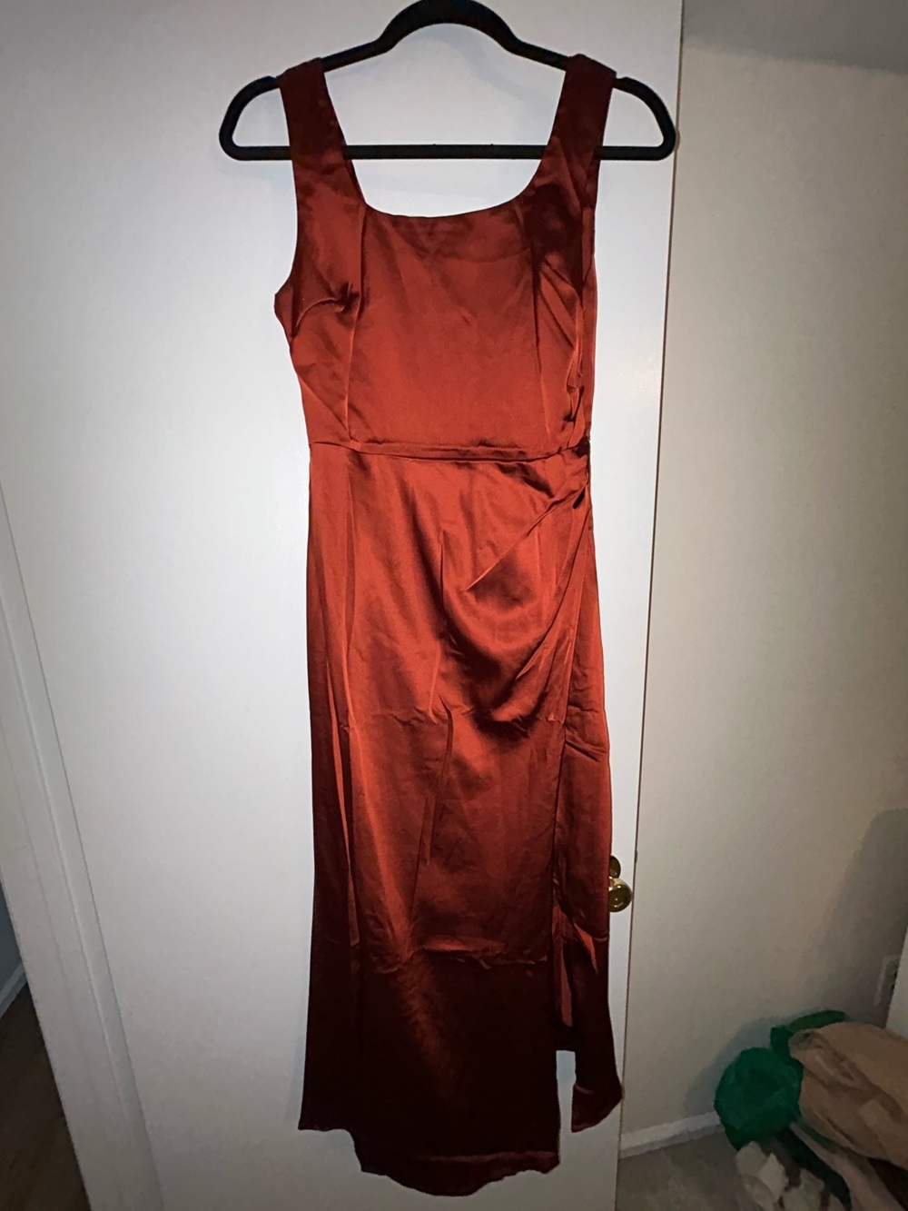 Rust Satin dress - Picture 4 of 4